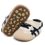 Mini Fashion™ - Anti-Slip Zolen - Baby Sportschoenen Donker Blauw / 16 (0-6 maanden) | Educatief Speelgoed