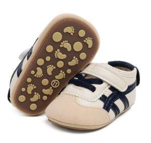 Mini Fashion™ - Anti-Slip Zolen - Baby Sportschoenen Donker Blauw / 16 (0-6 maanden) | Educatief Speelgoed