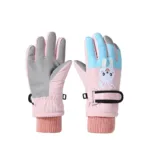 Mini Fashion™ - Warm Materiaal - Kinder Handschoenen Roze Konijn / L (9-12 jaar) | Educatief Speelgoed