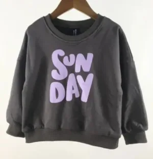 Mini Fashion™ - Leuke Printen - Trui Donker Grijs / 80 (1 jaar) | Educatief Speelgoed