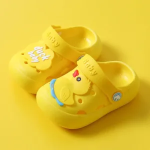 Mini Fashion™ - Ademend Design - Kinder Slippers Geel / 20 (2.5-3 jaar) | Educatief Speelgoed