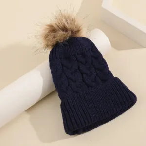 Mini Fashion™ - Eigen lettertype - Muts met pompon Marineblauw / 3 | Educatief Speelgoed