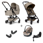Kinderwagen Joolz Aer +Plus Chic Taupe Special Edition + Autostoel Joolz x Maxi-Cosi, Slide Tech Base&Adapter