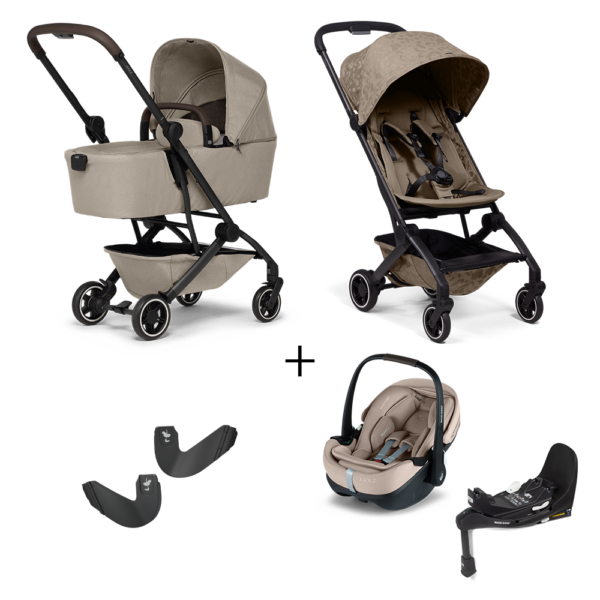 Kinderwagen Joolz Aer +Plus Chic Taupe Special Edition + Autostoel Joolz x Maxi-Cosi, Slide Tech Base&Adapter - Afbeelding 1