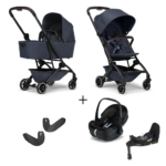 Kinderwagen Joolz Aer +Plus Navy Blue + Autostoel Joolz x Maxi-Cosi, Slide Tech Base&Adapter