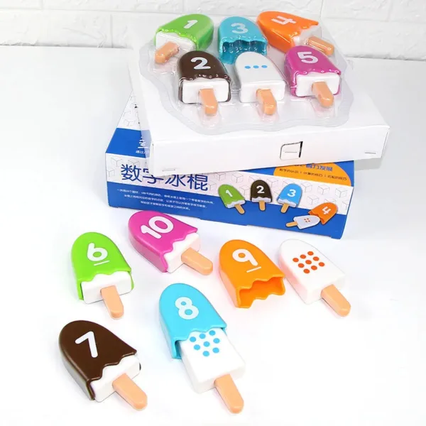 Maths Popsicles™ - Nummerpret met IJsjes - Rekenspel | Educatief Speelgoed - Afbeelding 1