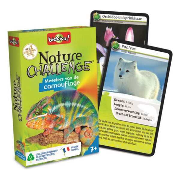 Nature Challenge - Meesters van de camouflage - Bioviva Kaartspel|Educatief - Afbeelding 1