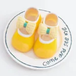 Mini Fashion™ - Nooit Meer Uitglijden - Anti Slip Sokken Geel / 24 (3-3.5 jaar) | Educatief Speelgoed