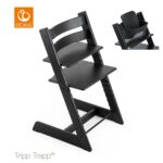 Kinderstoel Stokke® Tripp Trapp® Oak Black + Gratis Babyset