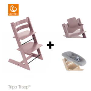 SET | Kinderstoel Stokke® Tripp Trapp® Heather Mauve met Babyset&Newbornset