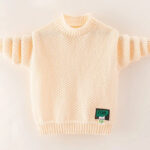 Mini Fashion™ - Warm&Stijlvol - Oversized Trui Creme Wit / 110 (4 jaar) | Educatief Speelgoed