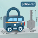 Puzzle Locks™ – Speel&Leer– Montessori Speelgoed Politieauto | Educatief Speelgoed