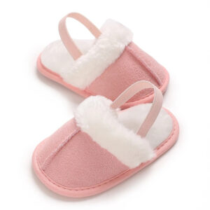 Mini Fashion™ - Zachte Zolen - Kinder Sloffen Roze / 20 (6-12 maanden) | Educatief Speelgoed