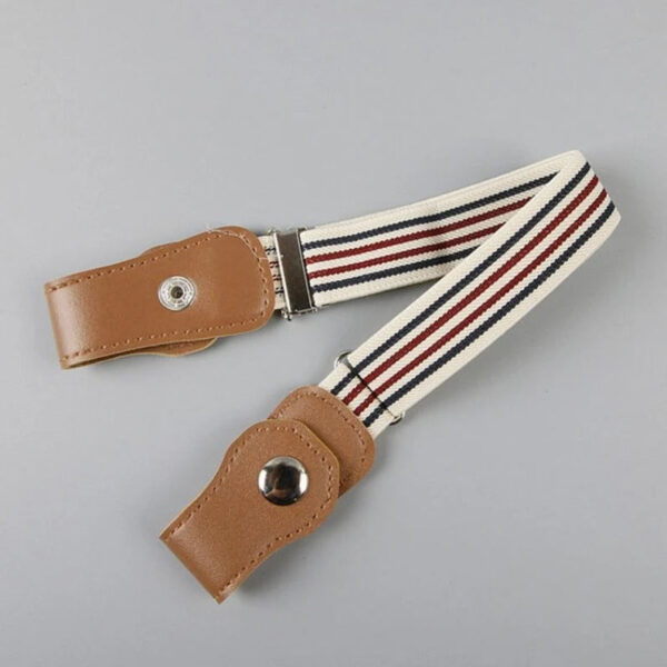 Mini Fashion™ - Past Altijd - Elastische Riem voor Kinderen Wit - Blauw - Rood / 40-65cm (1-12 jaar) | Educatief Speelgoed - Afbeelding 1