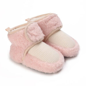 Mini Fashion™ - Warm&Comfort - Dieren Schoentjes Roze / 17 (6-12 maanden) | Educatief Speelgoed