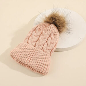 Mini Fashion™ - Eigen lettertype - Muts met pompon Roze / 3 | Educatief Speelgoed