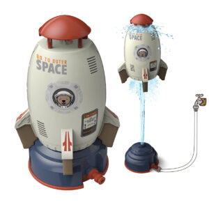 Flying Water Rocket™ - Spetterend avontuur - Watersproeier raket Wit - incl. GRATIS tuinslang (3 mtr) | Educatief Speelgoed
