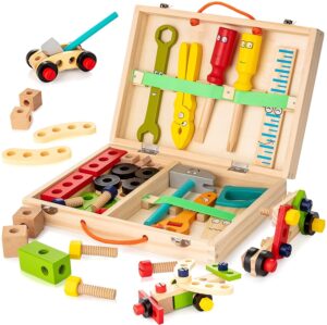 Woods™ | Voorschools onderwijs - Gereedschapskist voor kinderen | Educatief Speelgoed