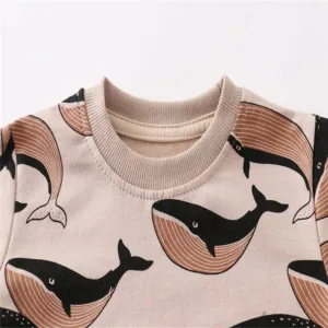 Mini Fashion™ - Walvis Sweater Bruin / 100 (3 jaar) | Educatief Speelgoed
