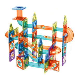 DIY Magnetic Marble Track™ - Wetenschappelijk knikkerplezier - Magnetische tegels knikkerbaan Set van 98 | Educatief Speelgoed