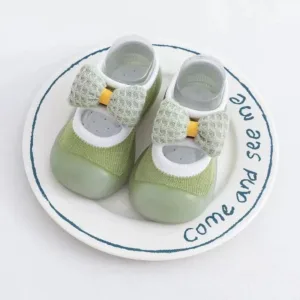 Mini Fashion™ - Nooit Meer Uitglijden - Anti Slip Sokken Groen / 22 (18-24 maanden) | Educatief Speelgoed