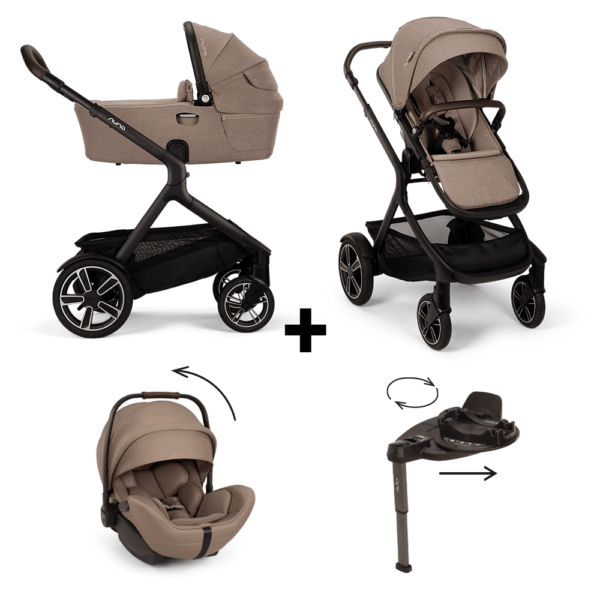 Set | Kinderwagen Demi Next Cedar Incl. Autostoel Nuna Arra Flex + Base Curv 360 - Afbeelding 1
