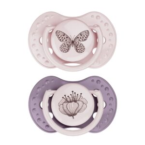 Fopspeen Difrax Dynamic 6-18 mnd Botanic Pink/Purple