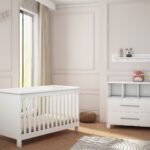 Babykamer Scottie Wit (Ledikant + Commode)
