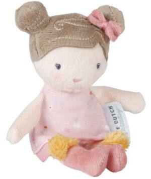 Knuffelpop Little Dutch Rosa 10cm