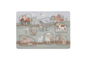 Geluidenpuzzel Little Dutch Little Farm Hout Boerderij