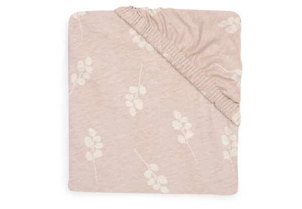 Hoeslaken Wieg Jollein 40/50x80/90 Jersey Twig Wild Rose - Afbeelding 1