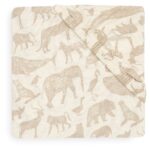 Hoeslaken Ledikant Jollein 60x120 Jersey Animals Nougat