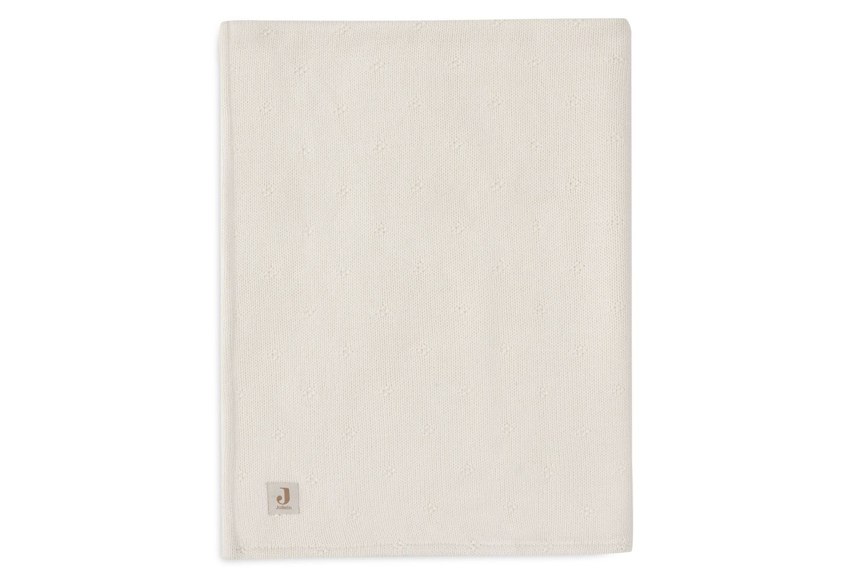 Deken Wieg Jollein 75x100 Cosy Knit Velvet Ivory - Afbeelding 1