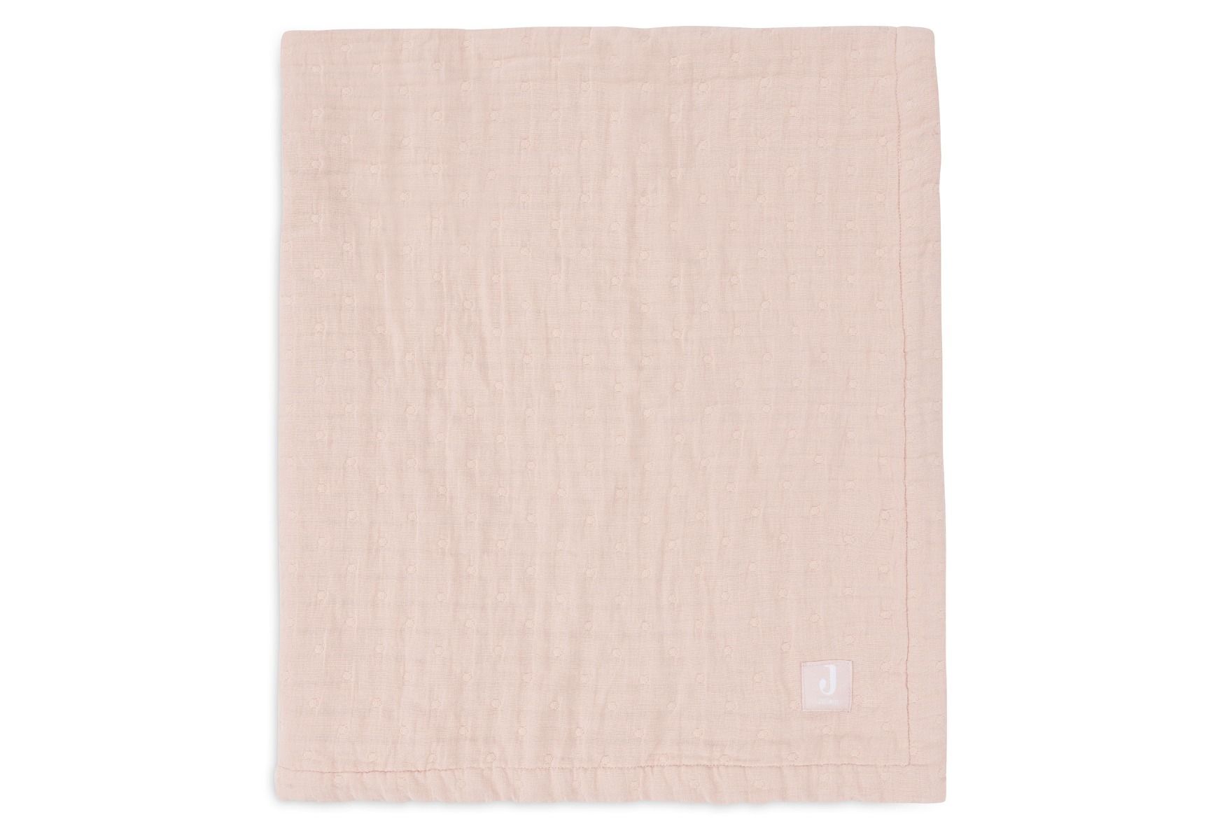 Deken Wieg Jollein 75x100 GOTS Hydrofiel Jacquard Wild Rose - Afbeelding 1