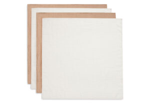 Multidoek Jollein Hydrofiel 70x70 Biscuit/Ivory 4-pack