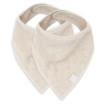 Slabber Bandana Jollein Badstof Nougat 2-pack