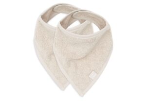 Slabber Bandana Jollein Badstof Nougat 2-pack