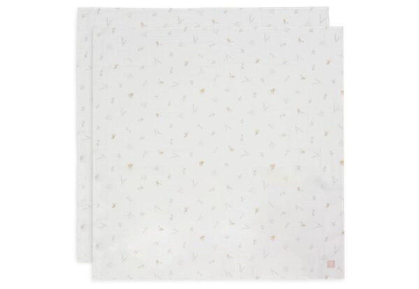 Multidoek Jollein Hydrofiel 115x115 Lovely Birds 2-pack - Afbeelding 1