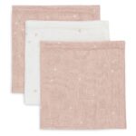 Monddoekjes Jollein Hydrofiel Twinkling Wild Rose 3-pack