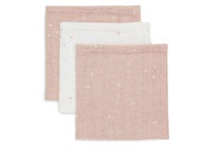 Monddoekjes Jollein Hydrofiel Twinkling Wild Rose 3-pack