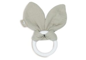 Bijtring Jollein Siliconen Bunny Ears Olive Green