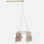 Babymobiel Jollein Teddy Bear Wild Rose/Naturel