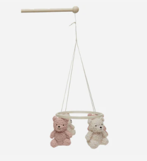 Babymobiel Jollein Teddy Bear Wild Rose/Naturel