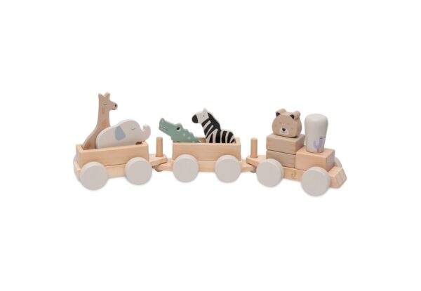 Speelgoedtrein Jollein Hout Jungle Jambo - Afbeelding 1