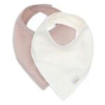 Slabber Bandana Jollein Hydrofiel Wild Rose/Oatmeal 2 -pack
