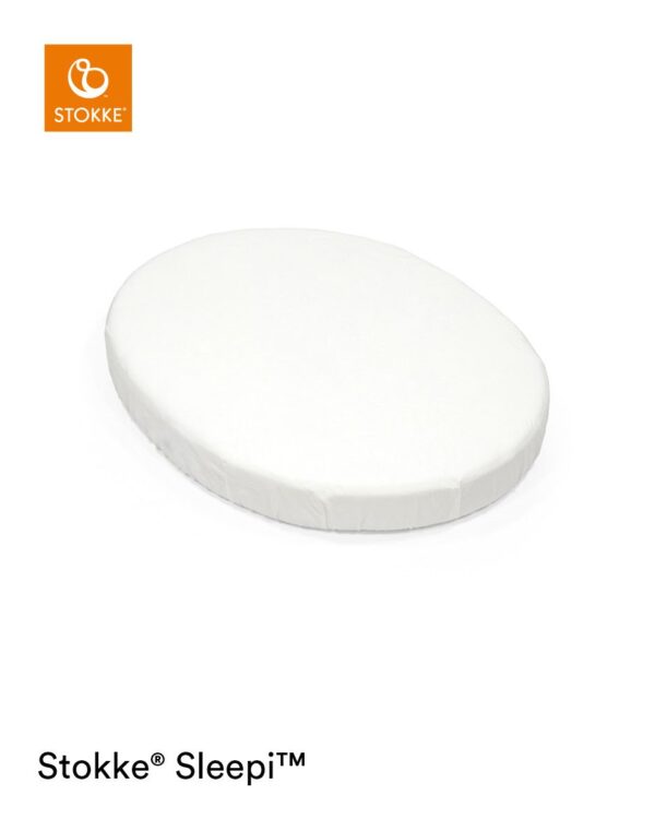 Hoeslaken Wieg Stokke® Sleepi™ Mini V3 White - Afbeelding 1