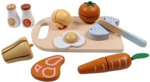 Houten Snijplank met Eten Tryco