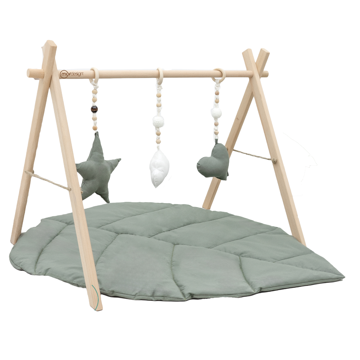 Babygym en Speelkleed MorDesign Leaf Wood Forest Green Babygym en Speelkleed MorDesign Leaf Wood Forest Green - Afbeelding 1