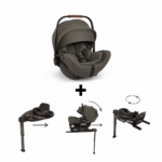 Autostoel Nuna Arra Flex Pine + Isofixbase Nuna Curv 360 System Zwart