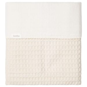 Deken Wieg Koeka Wafel Cotton Fleece Natural